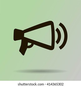 Megaphone, loudspeaker icon