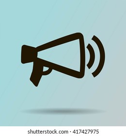 Megaphone, loudspeaker icon
