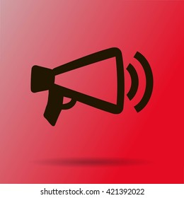 Megaphone, loudspeaker icon