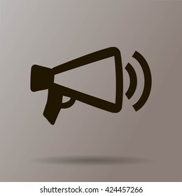Megaphone, loudspeaker icon