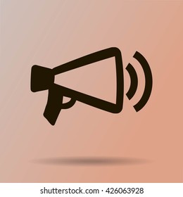 Megaphone, loudspeaker icon