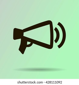 Megaphone, loudspeaker icon