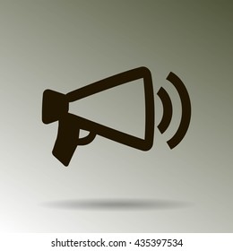 Megaphone, loudspeaker icon