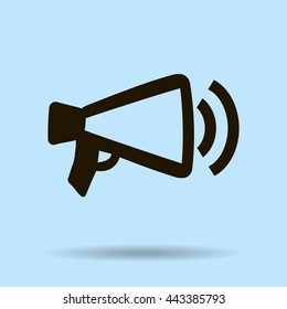 Megaphone, loudspeaker icon