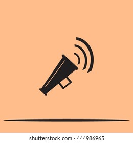 Megaphone, loudspeaker icon.