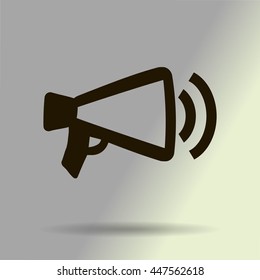 Megaphone, loudspeaker icon