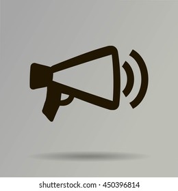 Megaphone, loudspeaker icon