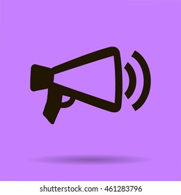 Megaphone, loudspeaker icon