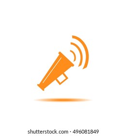 Megaphone, loudspeaker icon.