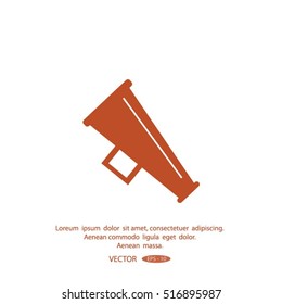 Megaphone, loudspeaker icon.