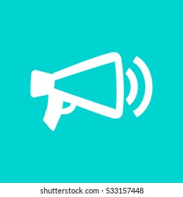 Megaphone, loudspeaker icon