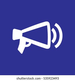 Megaphone, loudspeaker icon