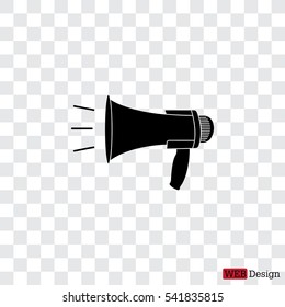 Megaphone, loudspeaker icon. 