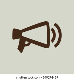 Megaphone, loudspeaker icon