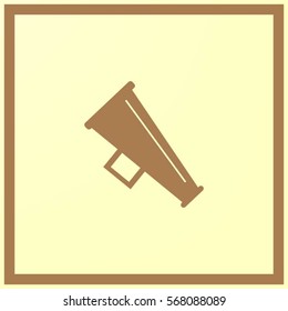 Megaphone, loudspeaker icon.