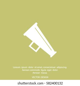 Megaphone, loudspeaker icon.