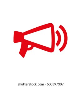 Megaphone, loudspeaker icon