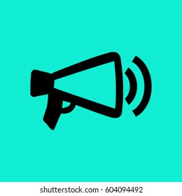 Megaphone, loudspeaker icon