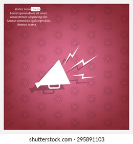 Megaphone, loudspeaker icon. Loud-hailer symbol