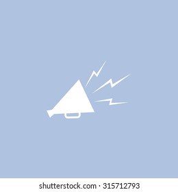 Megaphone, loudspeaker icon. Loud-hailer symbol