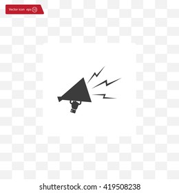 Megaphone, loudspeaker icon. Loud-hailer symbol