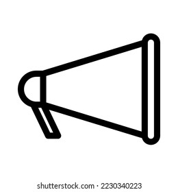 Megaphone or loudspeaker icon on white background. Vector illustration. EPS 10.