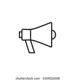 Megaphone, Loudspeaker Icon Vector Illustration