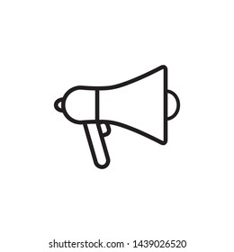 Megaphone, Loudspeaker Icon Vector Illustration