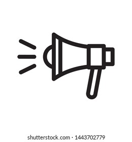 Megaphone, Lautsprecher-Symbol Vektorillustration Illustration