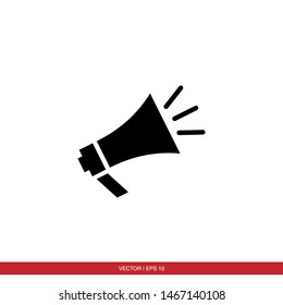 Megaphone, Loudspeaker Icon Vector Illustration