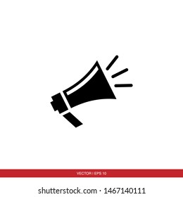 Megaphone, Loudspeaker Icon Vector Illustration