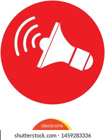 Megaphone , loudspeaker icon vector, stock vector illustration - Vector