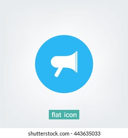 megaphone, loudspeaker isolated symbol