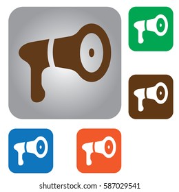 megaphone, loudspeaker isolated symbol