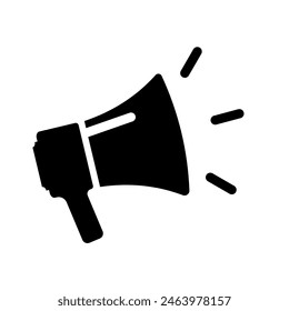 megaphone, loudspeaker, promotion -  vector icon	