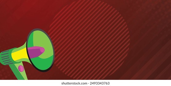 Megaphone, loudspeaker. Speaker, social media, advertising and promotion symbol. Marketing concept vector illustration, 