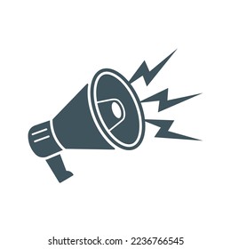megaphone loudspeaker symbol illustration Vector 