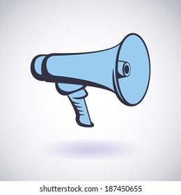 Megaphone, loudspeaker Symbol. Vector icon EPS10
