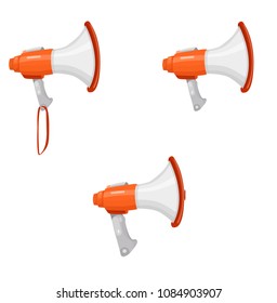 megaphone, loudspeaker, vector