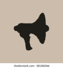  Megaphone, loudspeaker  - vector icon