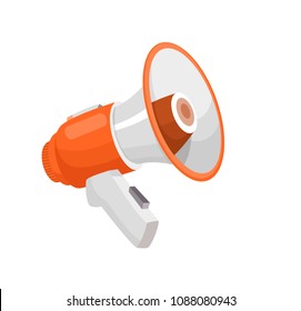 megaphone, loudspeaker, vector illustration