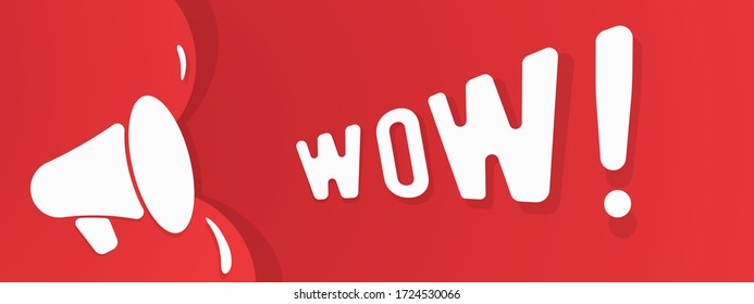 Megaphone or loudspeaker. Vector illustration