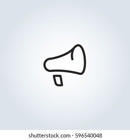 Megaphone, loudspeaker web icon