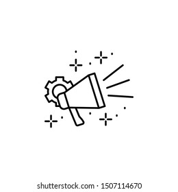 Megaphone, marketing icon. Element of modern business icon