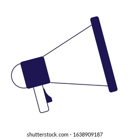 megaphone marketing loud voice announce icon vector illustration
