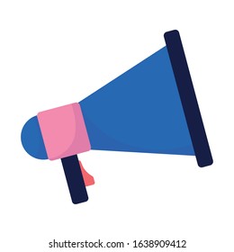 megaphone marketing loud voice announce icon vector illustration