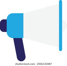 Megaphone Marketing Promotion Icon Vector Flat Illustration