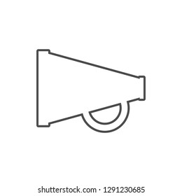 megaphone mechanical icon. Element of cyber security for mobile concept and web apps icon. Thin line icon for website design and development, app development