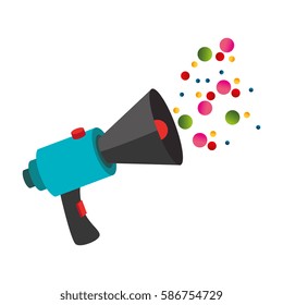 megaphone with message icon