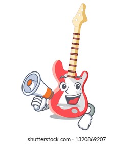 With megaphone miniature guitar electric 
